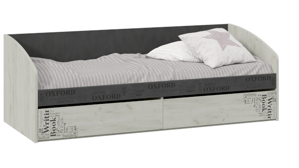 Кровать с 2 ящиками Оксфорд-2 ТД-399.12.01 (Трия)